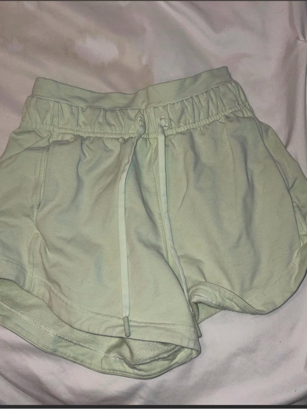 lululemon athletica Light Mint Athletic Drawstring Shorts
